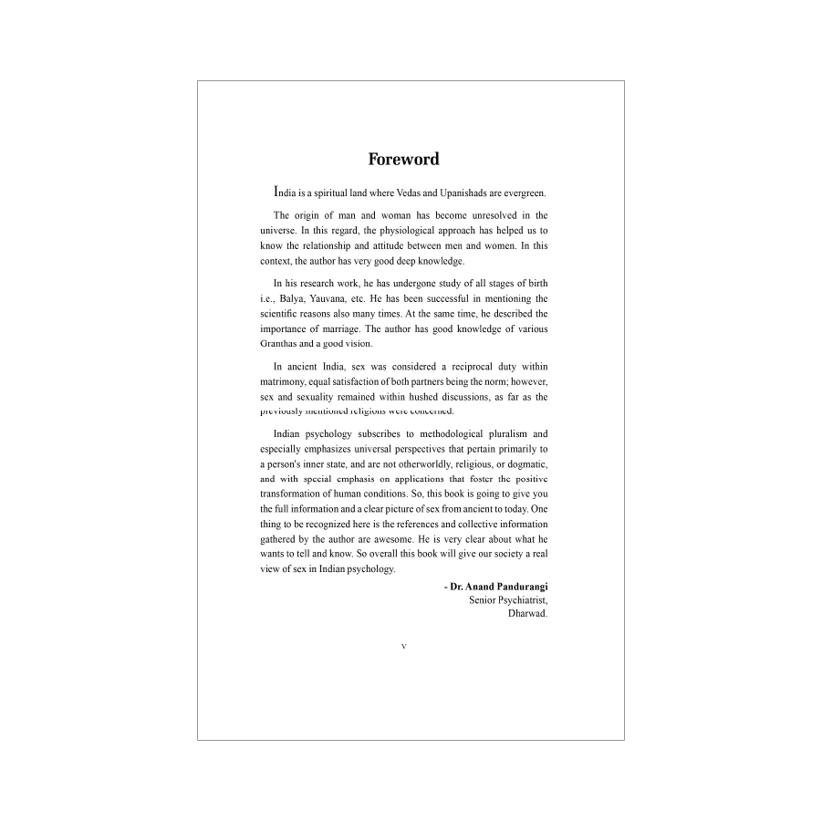 The psychology of sex - Indian view