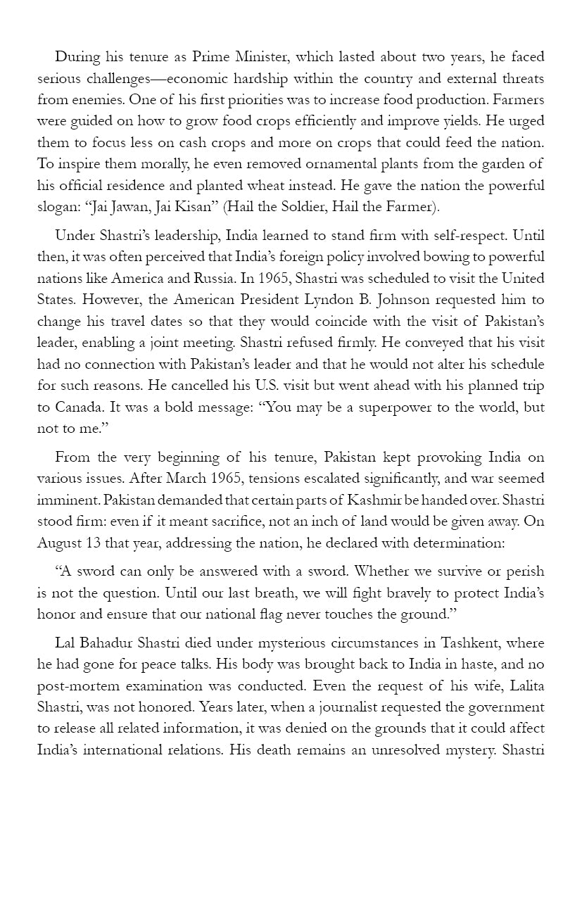 Stories of Lal Bahadur Shashstri for Children